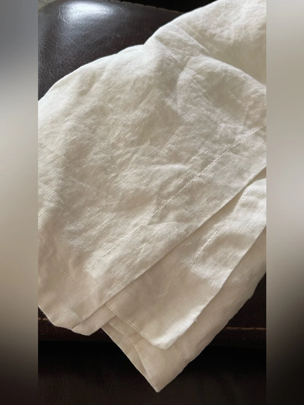 NWOT Quince European Linen Euro Sham, 26 X 26 (Ivory)